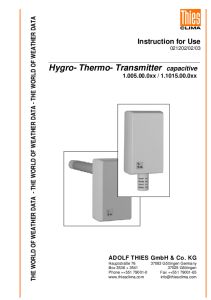 HYGRO-TRANSMETTEUR THIES - BLET