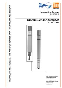 CAPTEUR THERMIQUE COMPACT THIES - BLET