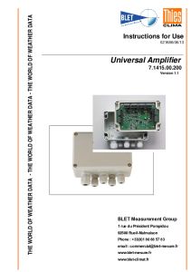 AMPLIFICATEUR SOLAIRE UNIVERSEL THIES - BLET