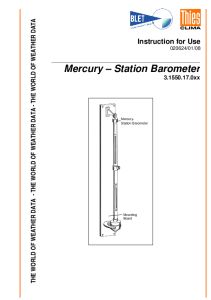 Baromtre  mercure THIES - BLET