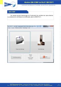Cales Etalon - Logiciel dtalonnage QM-COMP