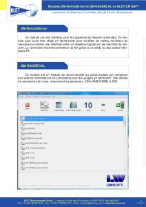 QM-GAUGECAL - Logiciel QM SOFT