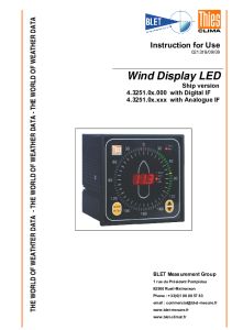 Afficheur direction et vitesse du vent mod�le Bateau THIES