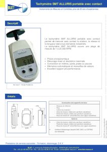 Tachymtre ALLURIS avec contact - SMT 200C