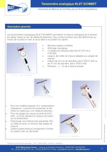 BLET - TENSIOMETRE ANALOGIQUE BLET SCHMIDT