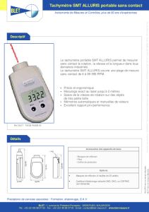 Tachymètre sans contact - Tachymètres SMT Alluris