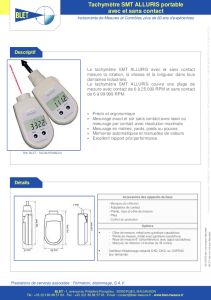 SMT 200CL - Tachymtre ALLURIS avec / sans contact