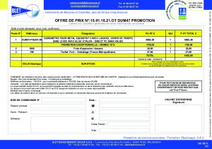 EQUOSTAT 3 - DEVIS DUM47-PSUB1-00 PROMOTION