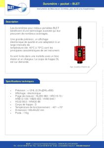 Duromtre portable de mtal - BLET