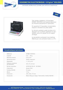 Densimtre lectronique  DENM1-CENTSOL BLET
