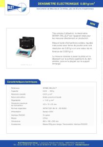 Densimtre lectronique DENM1-MILLSLP BLET