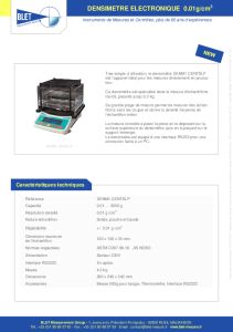 Densimtre lectronique DENM1-CENTSLP BLET
