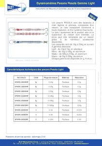 Pesons Light PESOLA - Dynamomtres