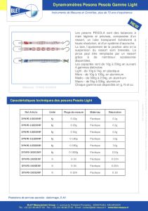 Dynamomtre Pesons PESOLA Light