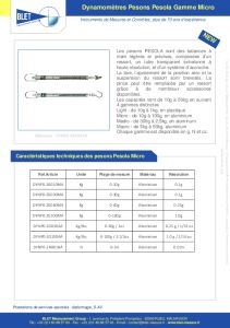 Dynamomtre Pesons PESOLA Micro