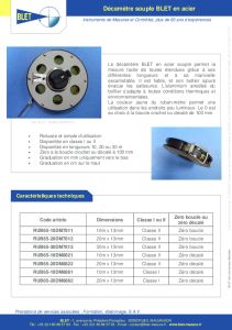 Double-dcamtre BLET - Dcamtre botier ajour