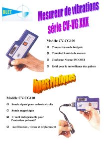 Vibrations - Appareil de Mesure Vibration