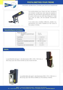 Profilomtre de freins de trains