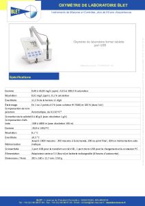 Oxymtres de laboratoire HANNA BLET
