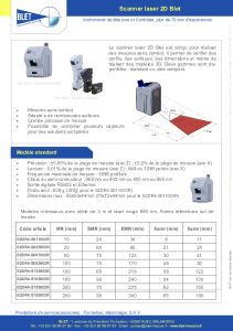 Scanner laser 2D BLET