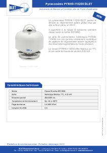 PYRANOMETRE PYRH0-115200 BLET