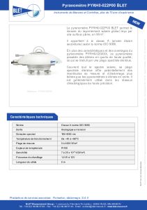 PYRANOMETRE PYRH0-022P00 BLET