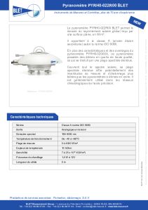 PYRANOMETRE PYRH0-022R00 BLET