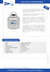 PYRANOMETRE PYRH0-205A00 BLET