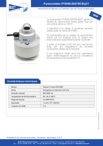 PYRANOMETRE PYRH0-202T00 BLET