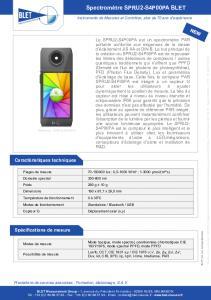 Spectromtre portable SPRU2-S4P00PA BLET