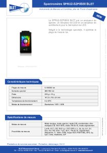 Spectromtre portable SPRU2-S2P0S00 BLET