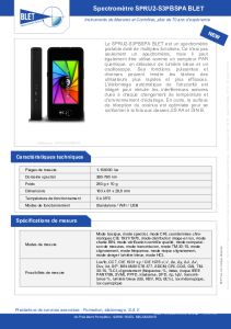Spectromtre portable SPRU2-S3PBSPA BLET
