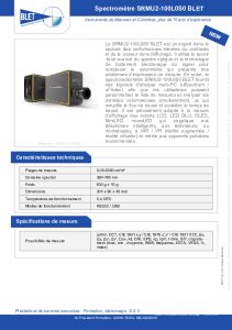 Spectroradiomtre portable SRMU2-100L0S0 BLET