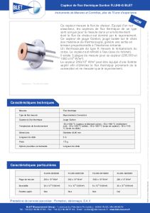 Capteur de Flux Thermique Gardon FLUH0-G