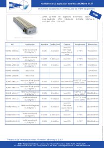 Sonde d'humidit rectangulaire pour matriaux BLET