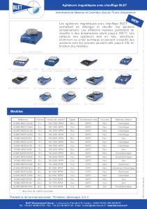 Agitateur magntique avec chauffage - BLET