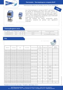 THERMOPLONGEURS COMPACTS BLET