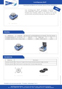 Centrifugeuses de laboratoire BLET
