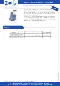 Broyeurs  batch avec mlange et dispersion BLET