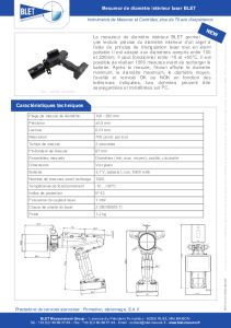 Mesure Laser de Diamtre Intrieur BLET