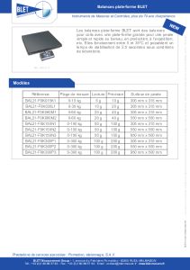 Balances plate-forme BLET