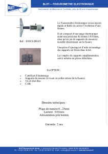 Fissuromtre lectronique BLET