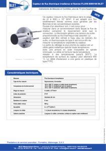 Capteur de flux thermique FLUH0-S000100 BLET
