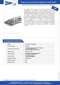 Capteur de flux thermique FLUH0-TG00000 BLET