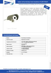 Capteur de flux thermique FLUH0-TX00300 BLET