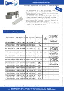 Cales talon  l'unit BLET
