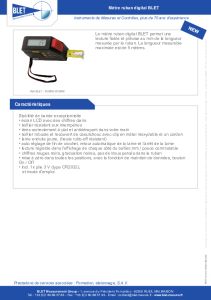 Mtre ruban digital BLET