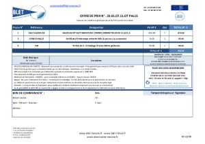 Plan et devis - PAL15-AE005-CR