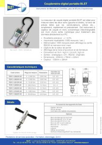 Couplem�tre Digital Portable BLET