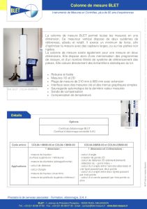 Instrument pour mesurer la hauteur BLET